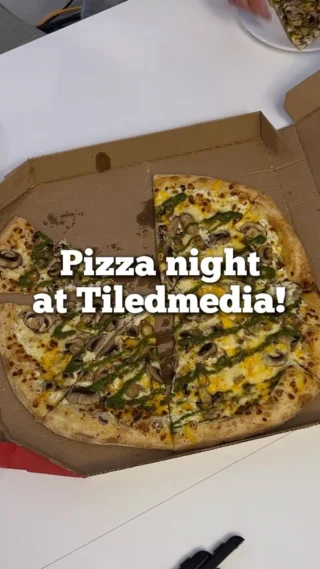 Hard work always deserves a delicious reward! 🍕 Honoring the hustle with a well-earned pizza night at Tiledmedia! #workhardeatpizza 
.
.
.
.
#reelsforyou #reelsinsta #reelsinstagram #tiledmedia #trendingreels #viral #tech #employees #happy #pizzatime #pizzanight #rotterdam #netherlands #international #mariokart #jenga #dog #cutedog #work #bestjob